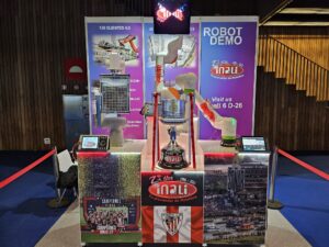 INALI participa en la 32 edición de la BIEMH Robot Colaborativo KUKA FANUC ABB Estand Robot Demo